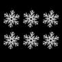 Voir la diapositive 2 : FEERIC LIGHT & CHRISTMAS Décoration de Noël 6 Flocons  Polaire  20cm Blanc