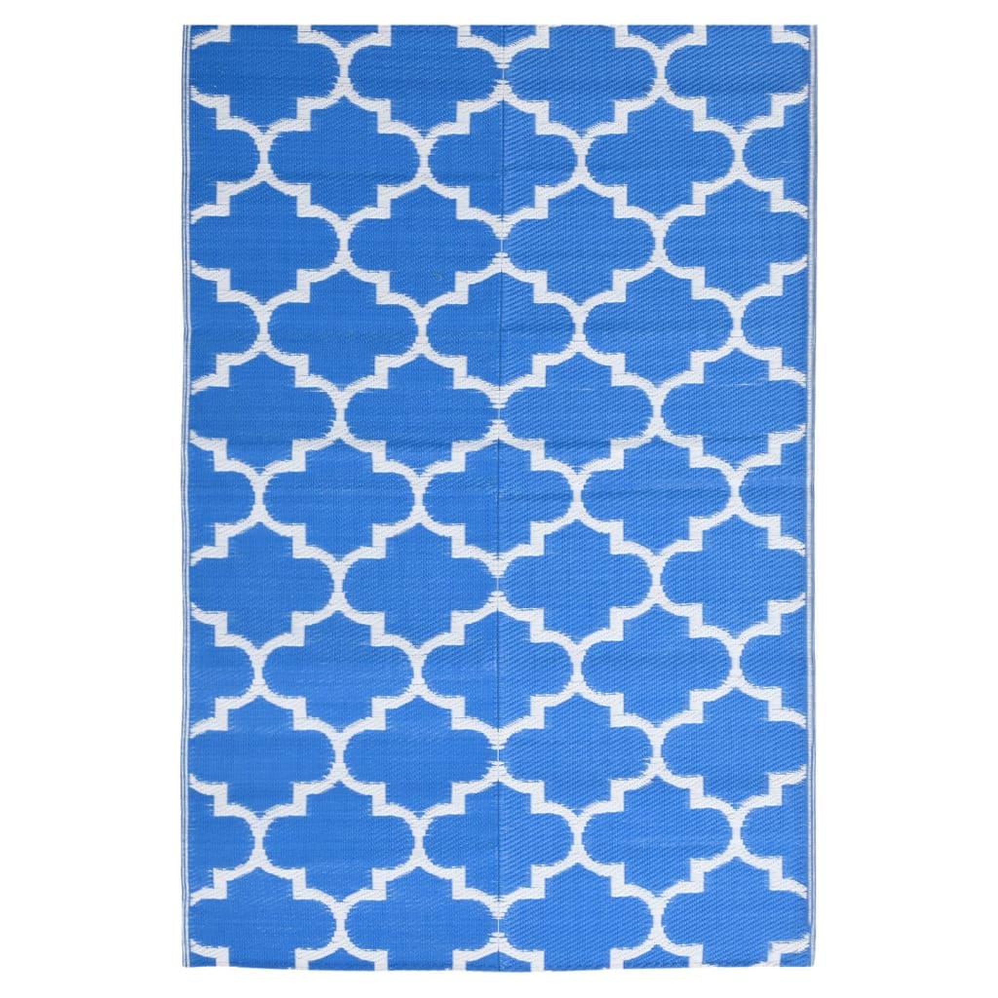 Voir la diapositive 2 : VIDAXL Tapis d'exterieur Bleu 160x230 cm PP