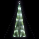 VIDAXL Arbre de Noël lumineux conique 1028 LED blanc froid 403 cm