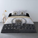 Dourev Housse de couette 240x220 MASQUE + 2 taies 100% coton