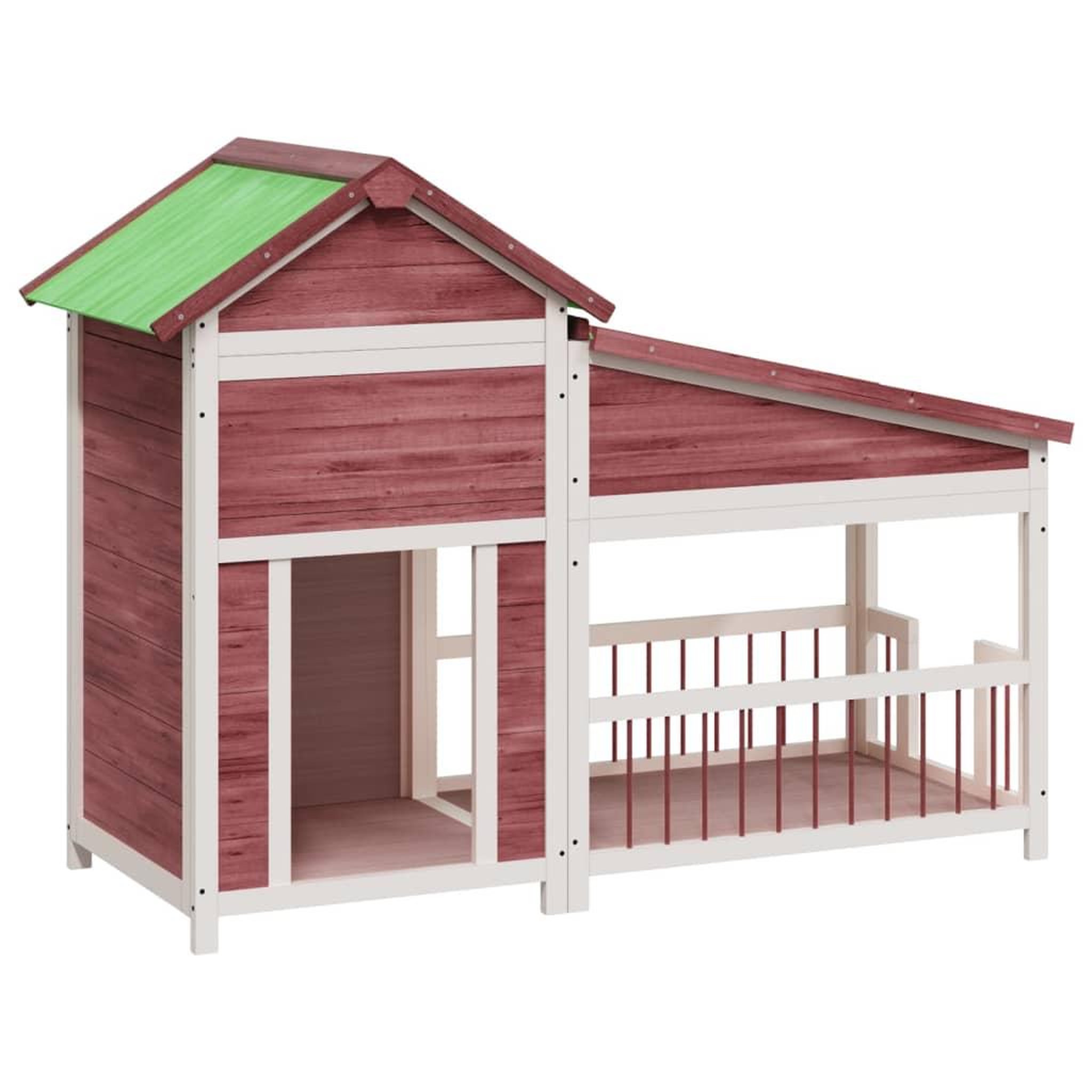 Voir la diapositive 2 : VIDAXL Chenil moka 143x60,5x109 cm bois de pin solide