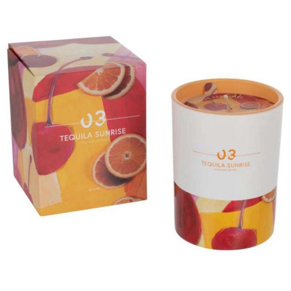 Paris Prix Bougie Parfumée  Cocktail  11cm Tequila Sunrise