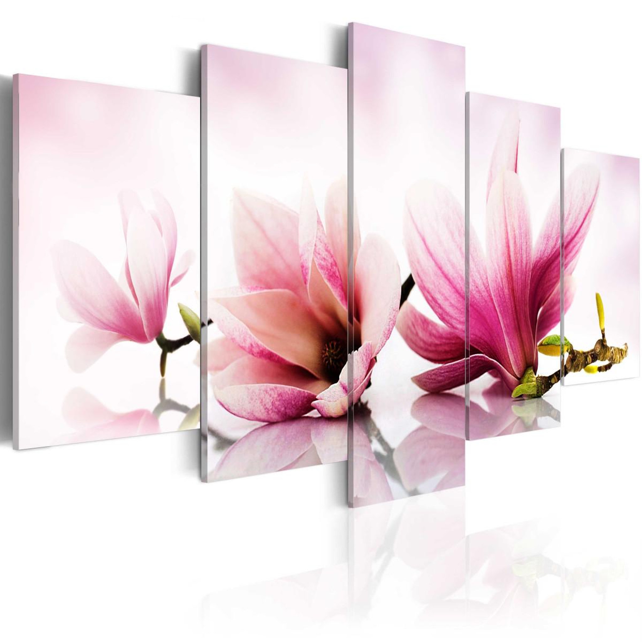Voir la diapositive 1 : Paris Prix Tableau Imprimé  Magniolias : Fleurs Roses