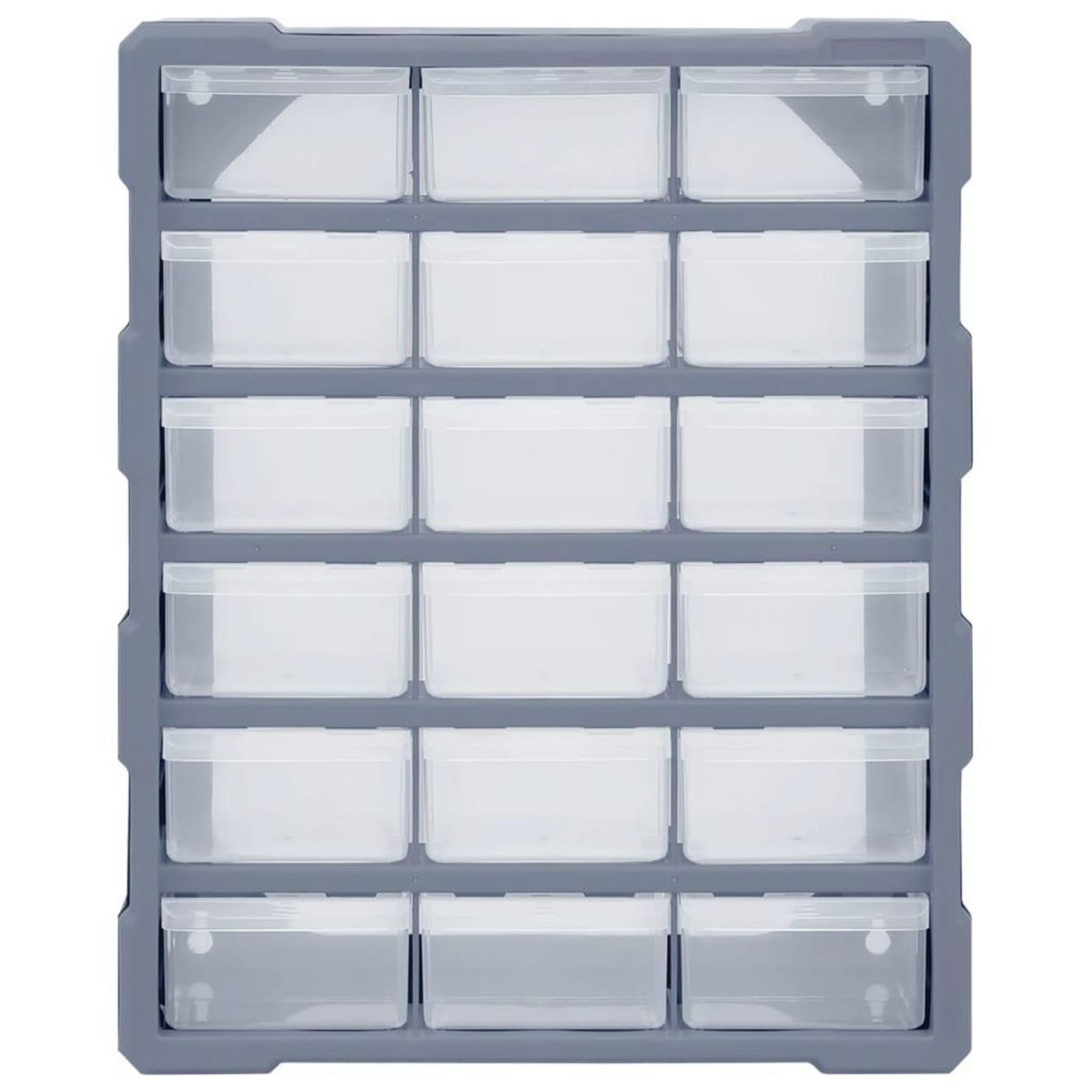VIDAXL Organisateur multi-tiroirs avec 18 tiroirs centraux 38x16x47 cm