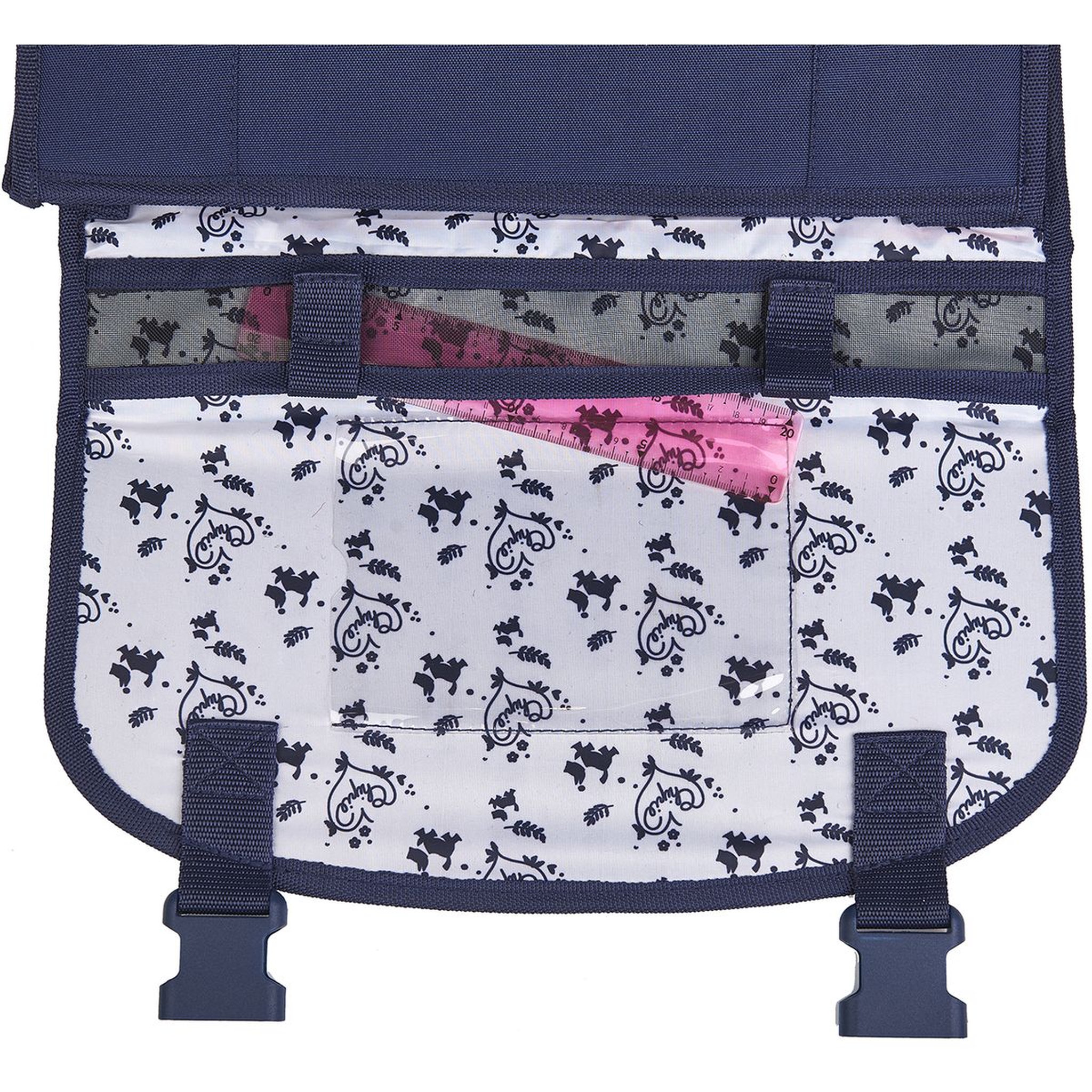 Voir la diapositive 6 : CHIPIE Cartable 38 cm CP/CE1/CE2 bleu motifs feuilles