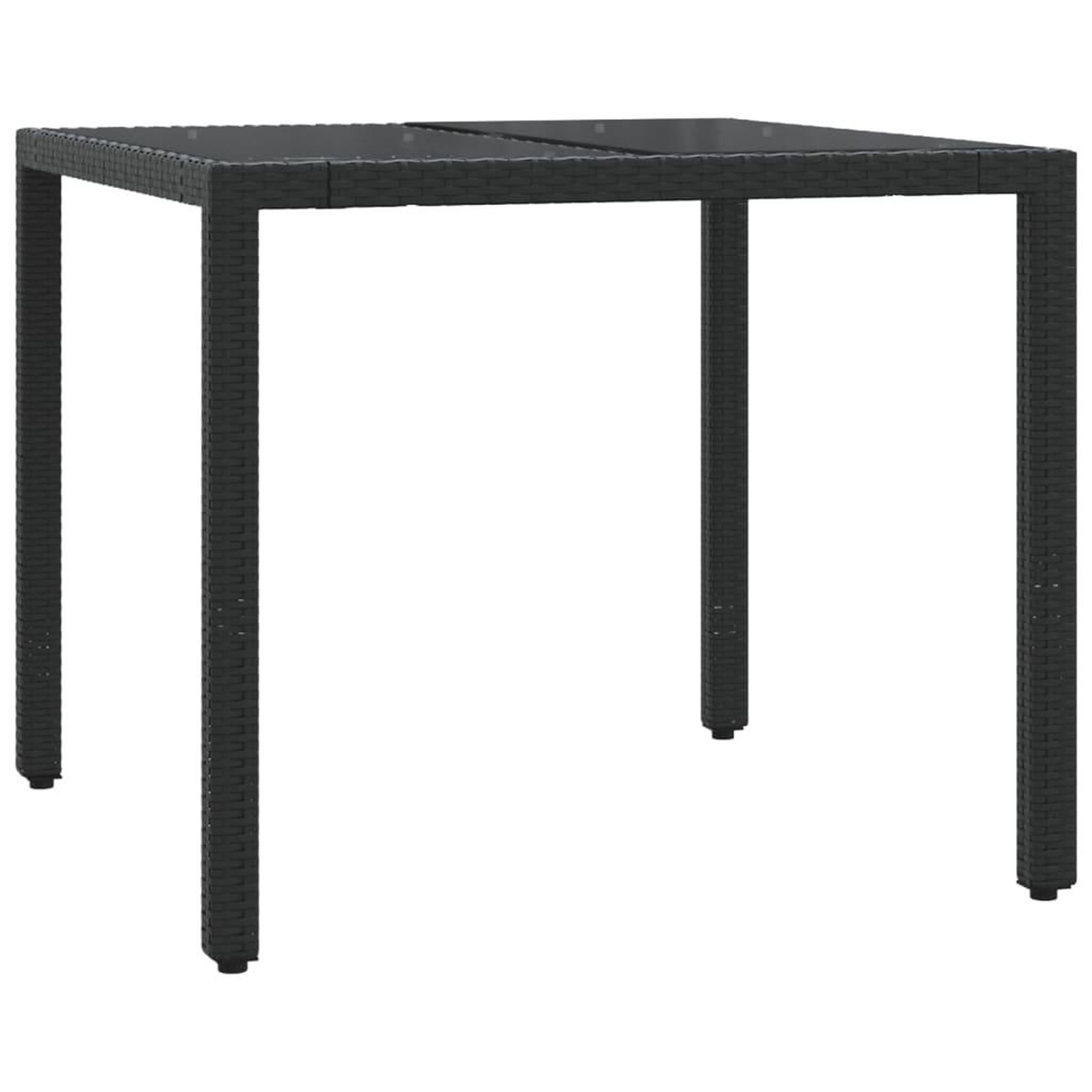 Voir la diapositive 4 : VIDAXL Ensemble de bistro 3 pcs avec coussins noir resine tressee
