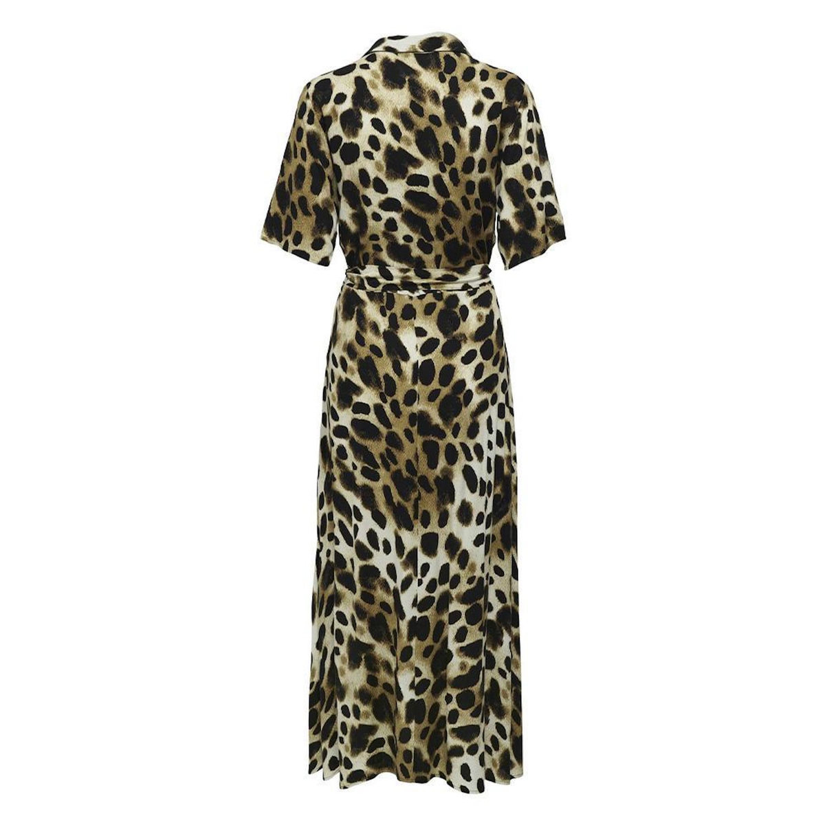 JACQUELINE DE YONG Robe Imprimé  éopard /Écru Femme Starsezen  ife 2/4
