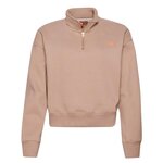 SUPERDRY Sweat  Femme Superdry Essential Half. Coloris disponibles : Marron