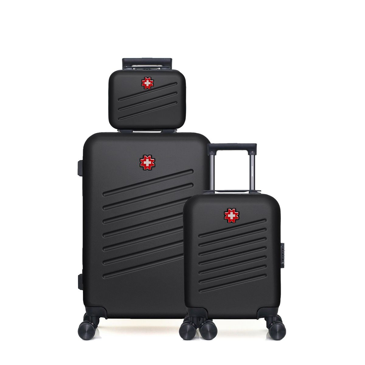 SWISS KOPPER SWISS KOPPER  -  Lot de 3  -  Valise weekend , valise cabine XXS et vanity ZURICH