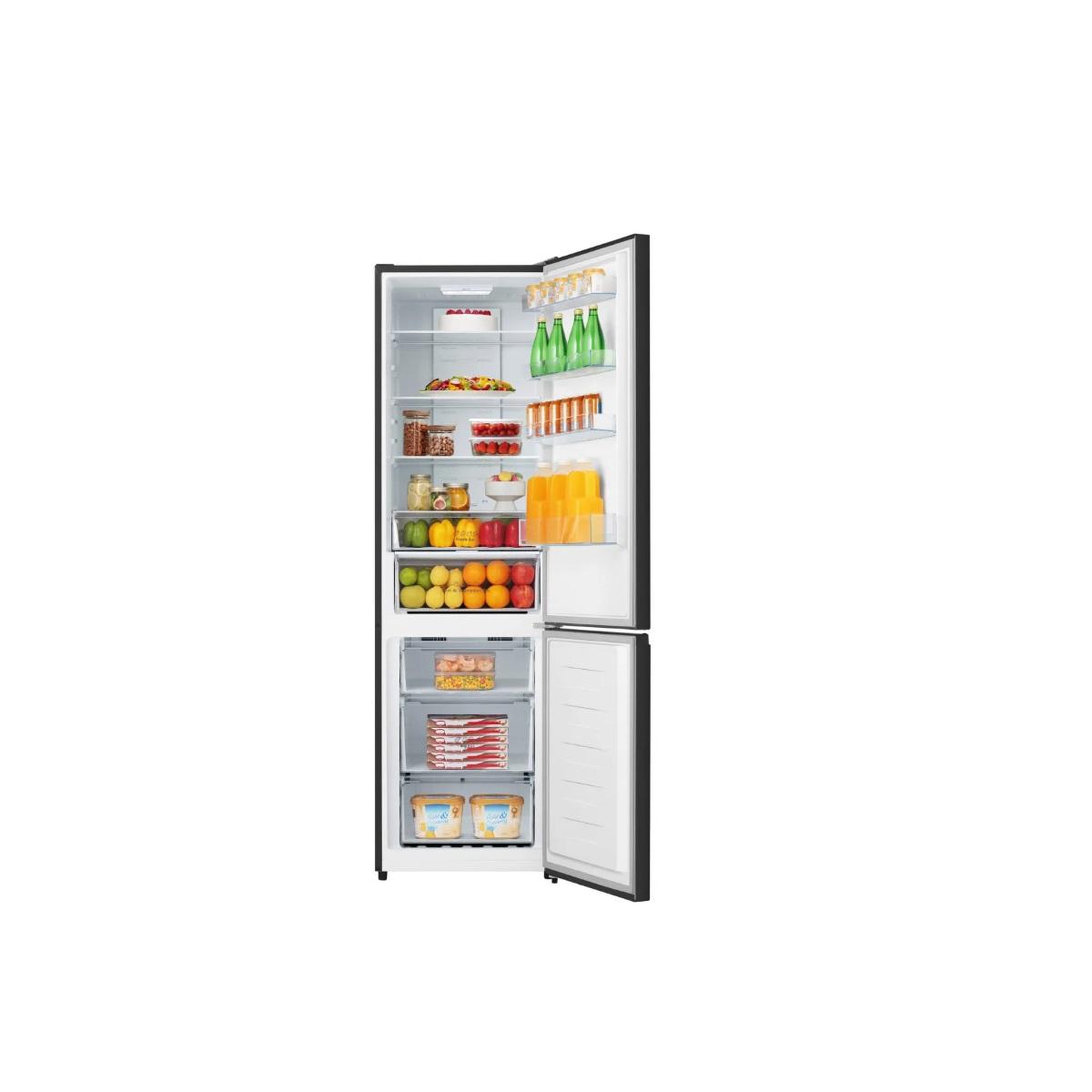 Voir la diapositive 6 : Hisense Réfrigérateur combiné 60cm 336l nofrost inox noir - fcn331afd