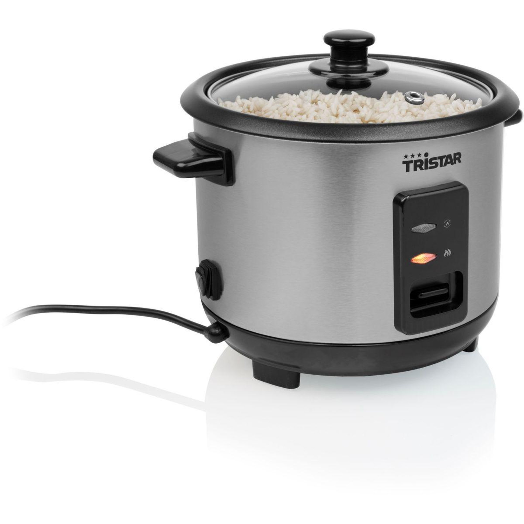 Voir la diapositive 2 : TRISTAR Cuiseur à riz 1l 400w acier inoxydable - rk-6146