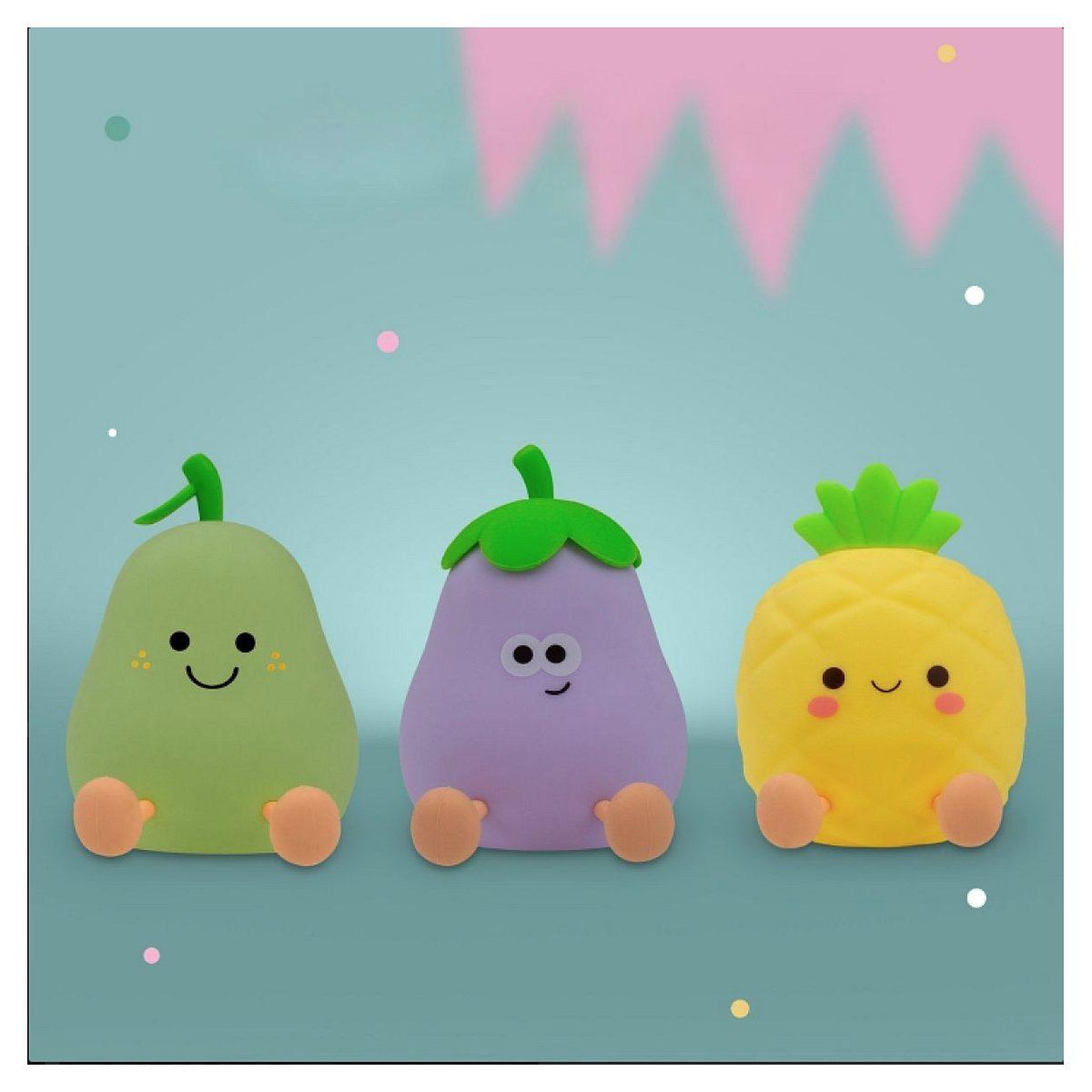Voir la diapositive 2 : MARY'S Veilleuse led - fruit team