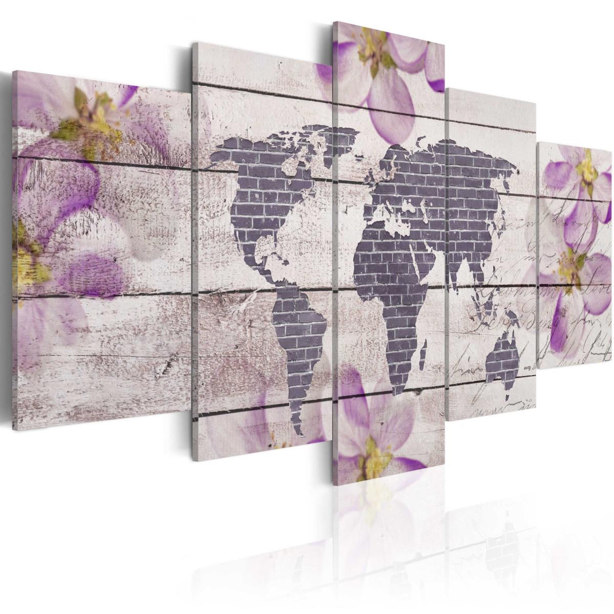 Voir la diapositive 1 : Paris Prix Tableau imprimé  romantic world map