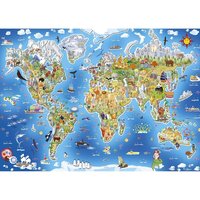 Carte du monde- Vilac - 500 pièces - Dès 8 ans. – puzzlesetcie