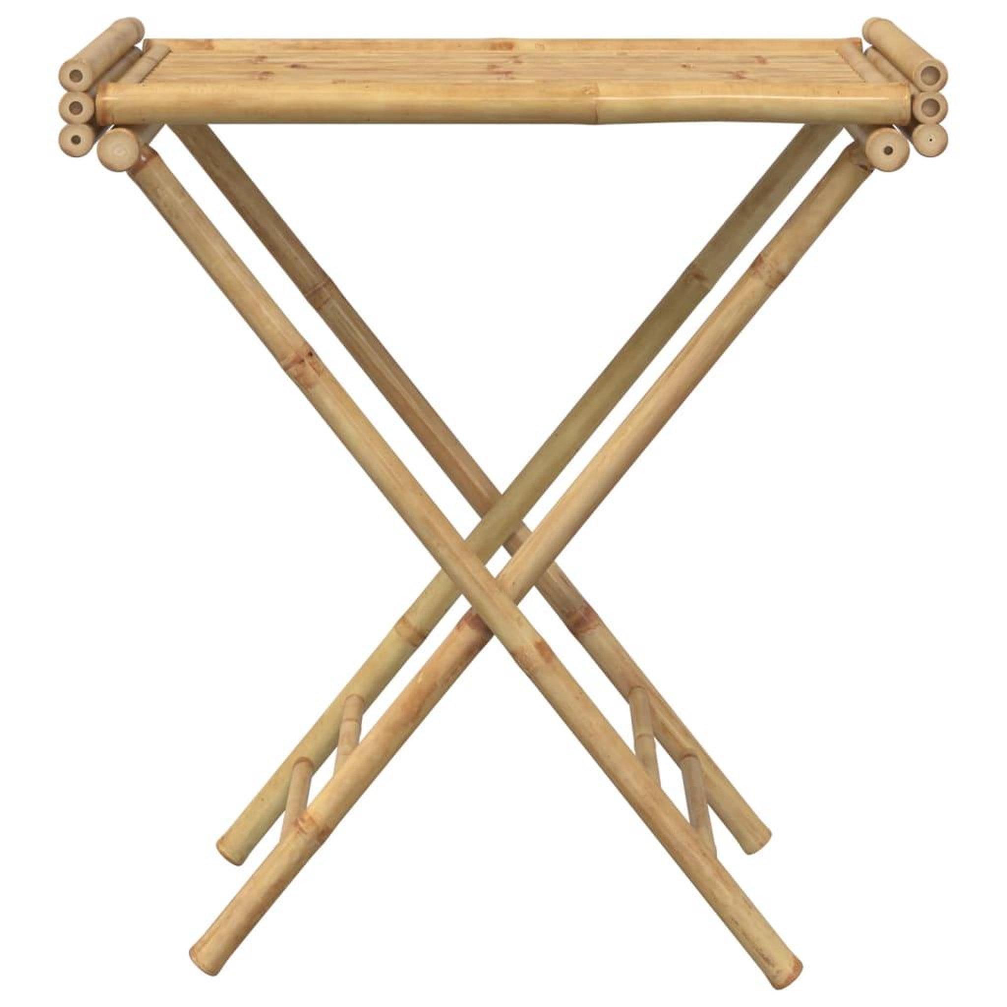 Voir la diapositive 5 : VIDAXL Table a plateau pliante 70,5x42,5x80 cm bambou