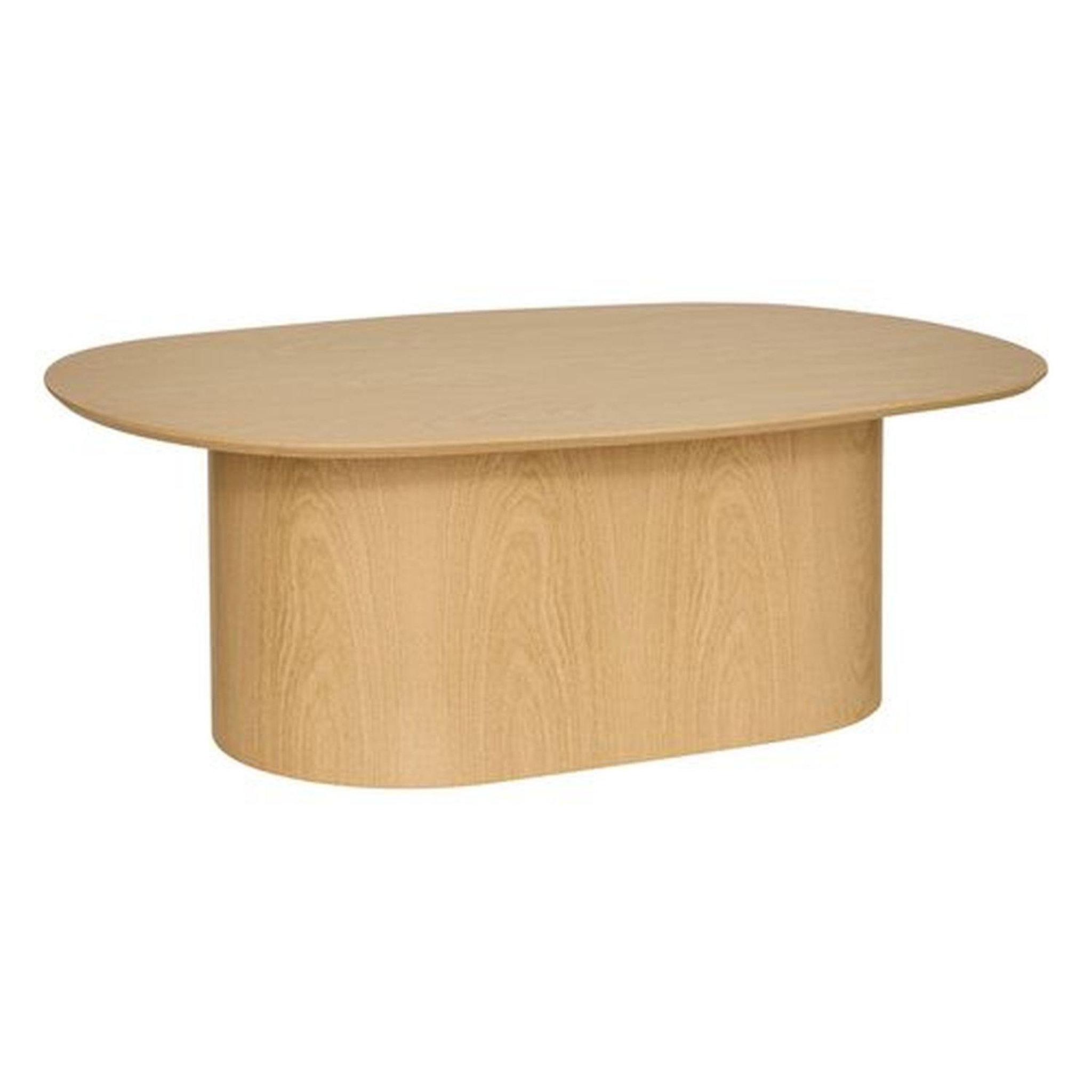ATMOSPHERA Table basse ovale en bois lee - beige