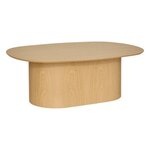ATMOSPHERA Table basse ovale en bois LEE - Beige