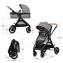 Voir la diapositive 1 : KINDERKRAFT Poussette multifonctionnelle 3 en 1 ESME PRO