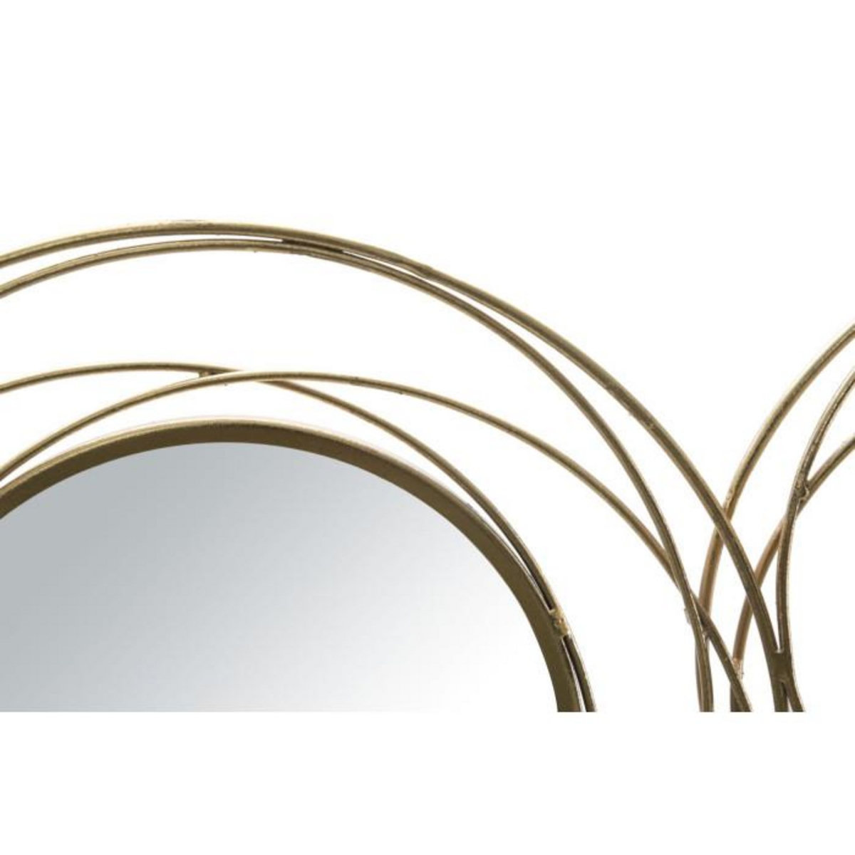 Paris Prix Décoration Murale 7 Miroirs  Ronds  124cm Or