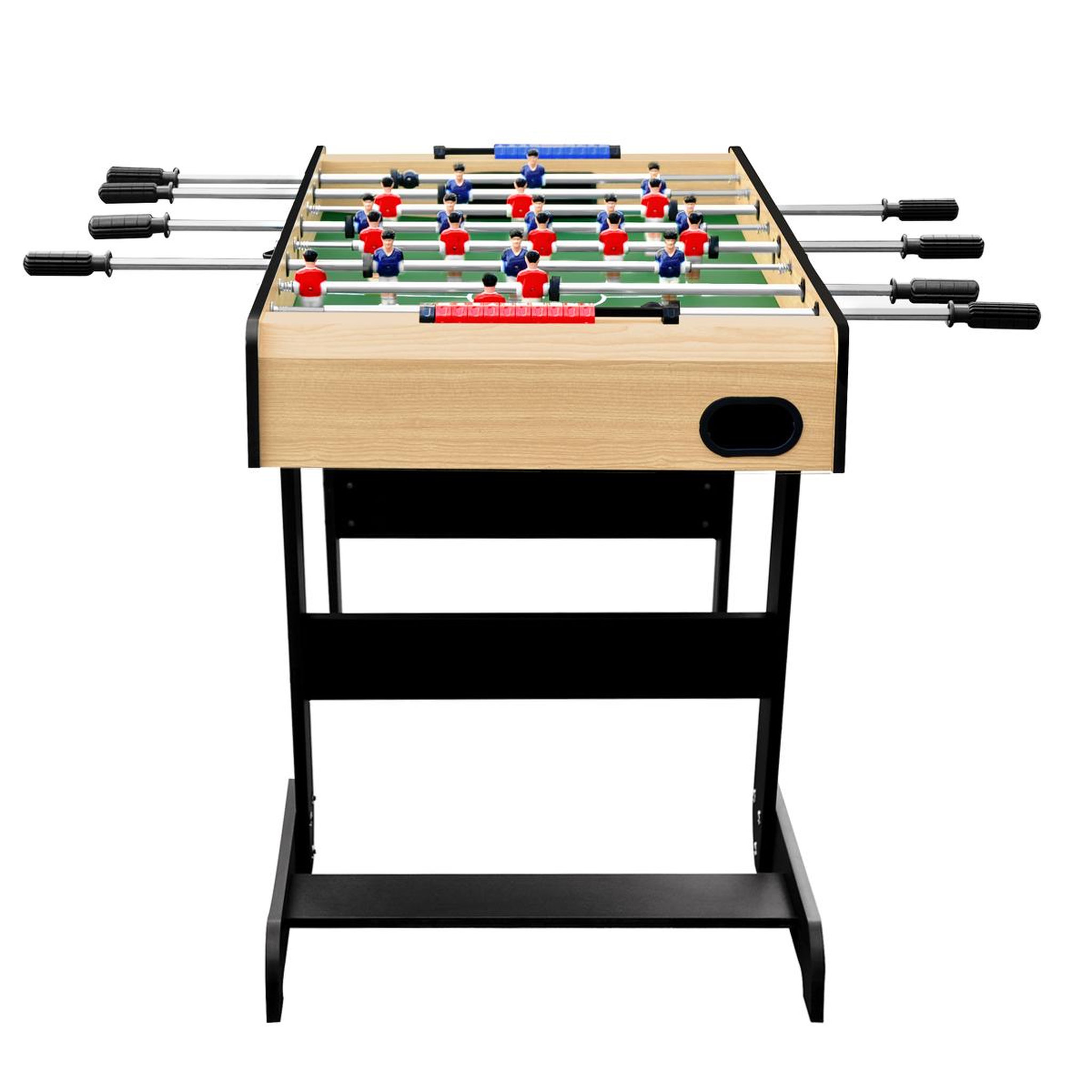 Voir la diapositive 2 : MISTER BABYFOOT Baby foot pliable en bois noir - Zizou