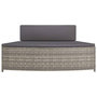 Voir la diapositive 5 : VIDAXL Bancs de spa avec coussins lot de 2 gris resine tressee