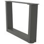 Voir la diapositive 4 : VIDAXL Pieds de table a manger forme V 2 pcs anthracite 50x(30-31,3)cm