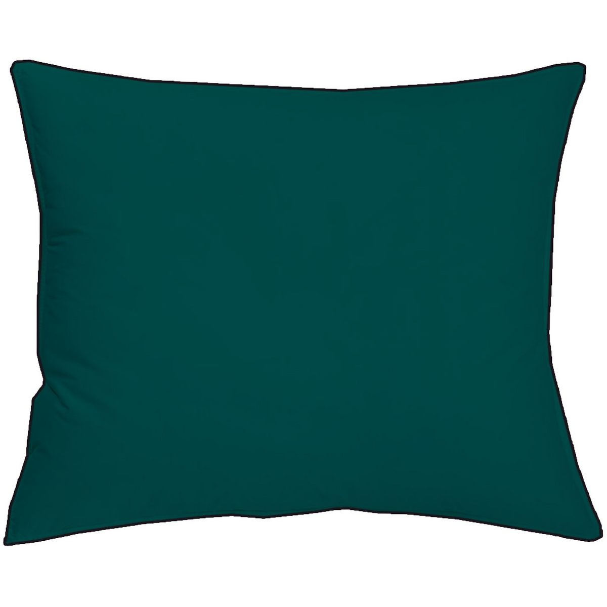 Taie d'oreiller unie en coton percale