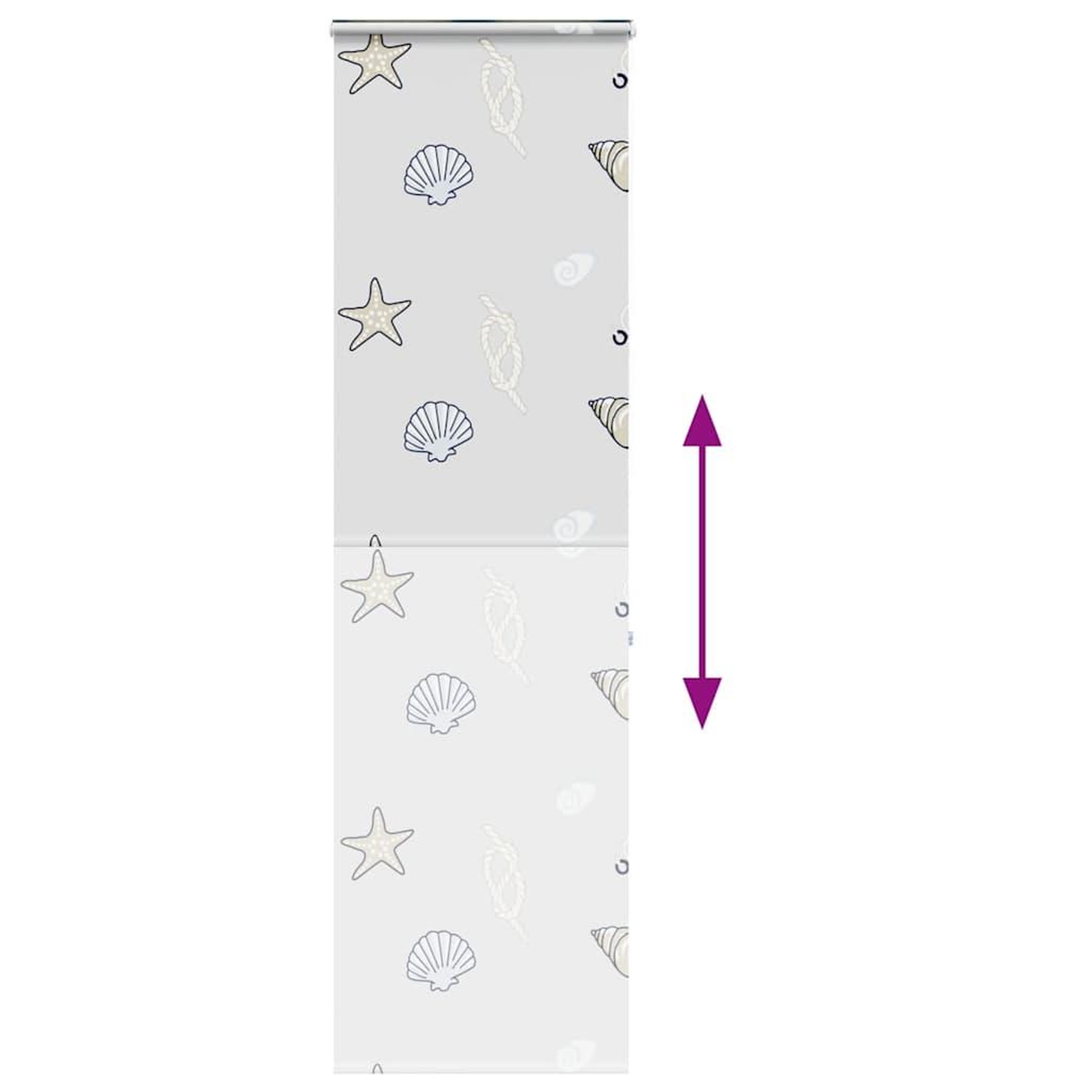 Voir la diapositive 5 : VIDAXL Store enrouleur de douche avec cassette largeur du tissu 66 cm