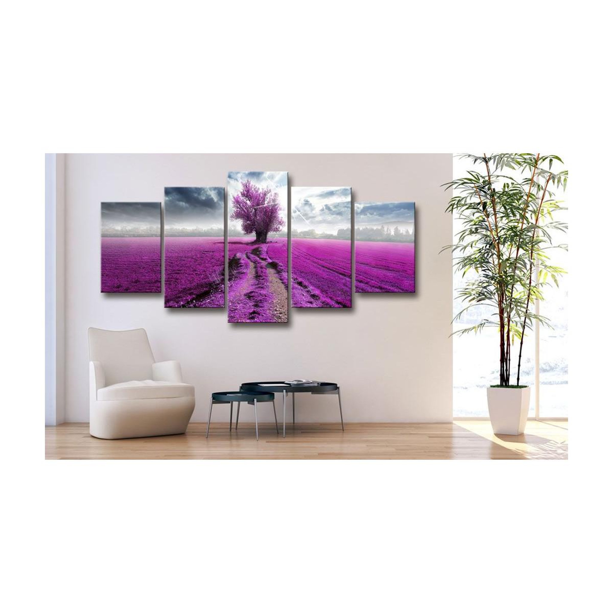 Voir la diapositive 2 : Paris Prix Tableau imprimé  purple land