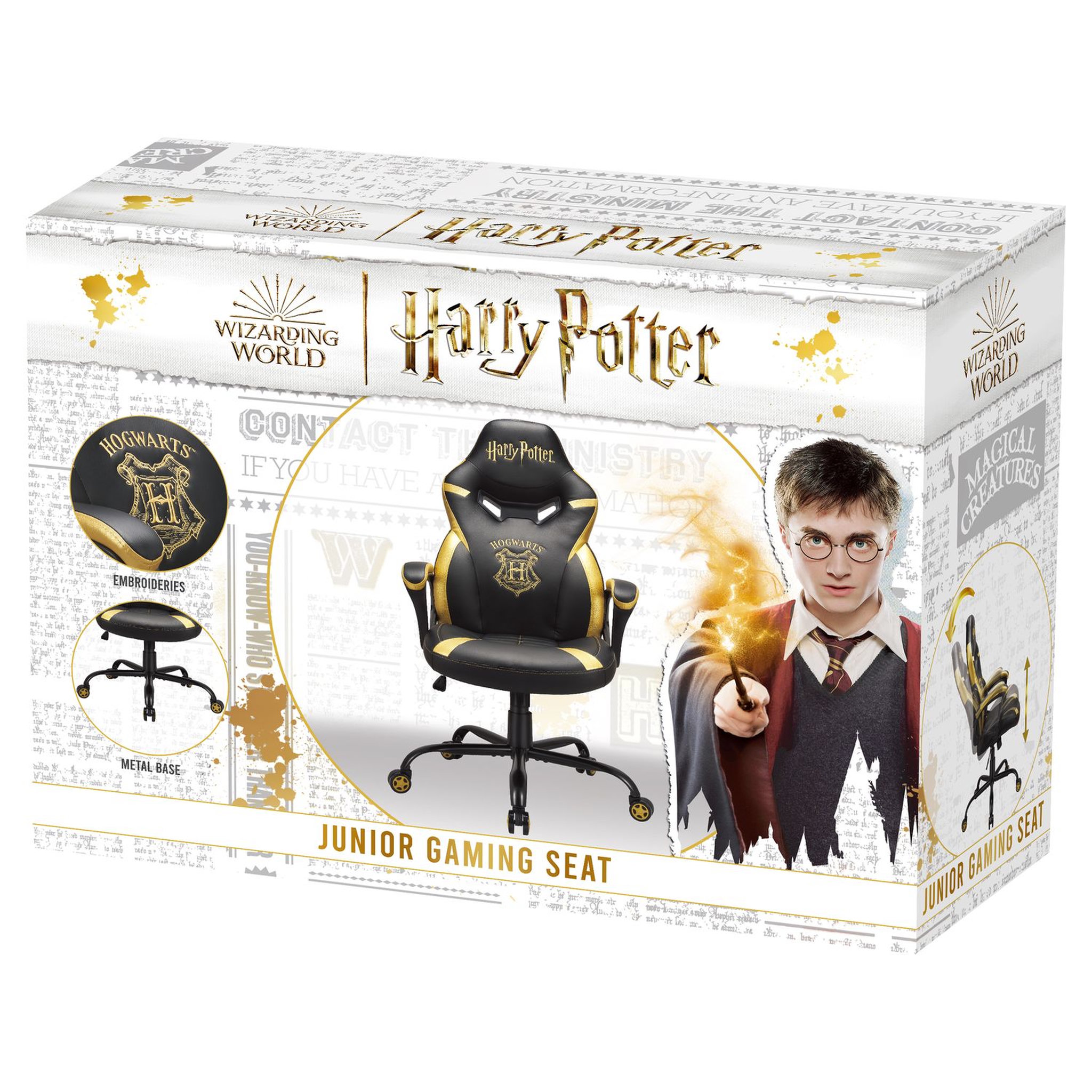 Voir la diapositive 3 : SUBSONIC Chaise Gaming junior HARRY POTTER Hogwarts Noir