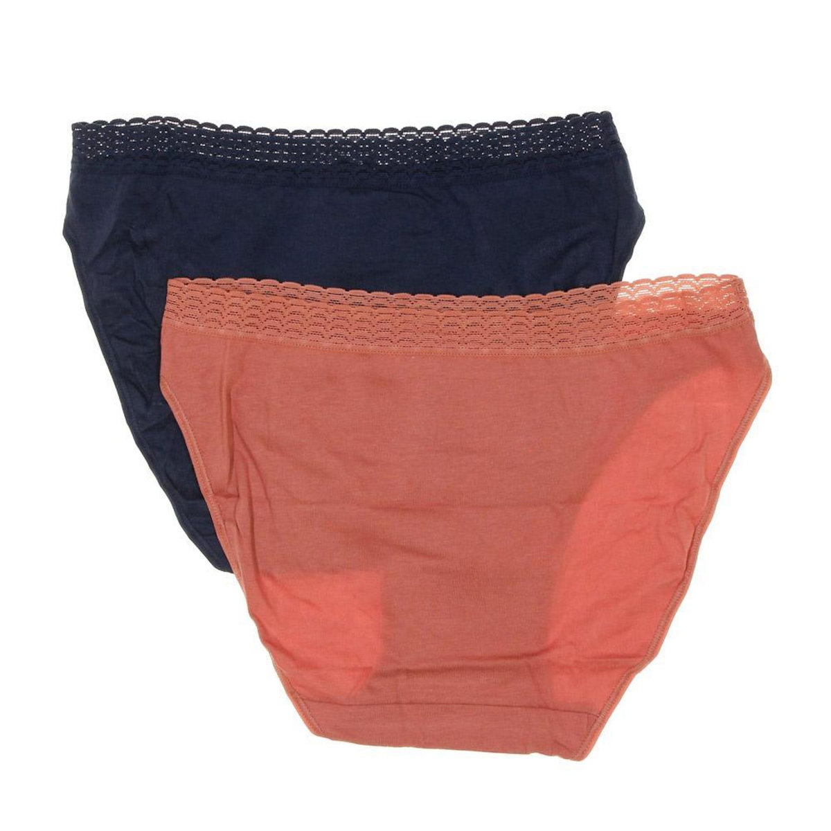 DIM x2 Slips Marine/Orange Femme Dim Hipsters