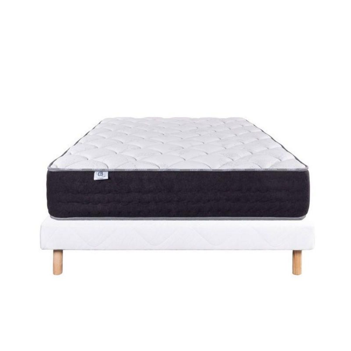 LUXURY LITERIE LUXURY LITERIE - Ensemble matelas + sommier - SERENITE - 140 x 190 cm - Tapissier - Ferme - Face été/hiver