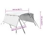 Voir la diapositive 6 : VIDAXL Toit bimini a 4 arceaux parois laterales 243x(200-213)x137 cm