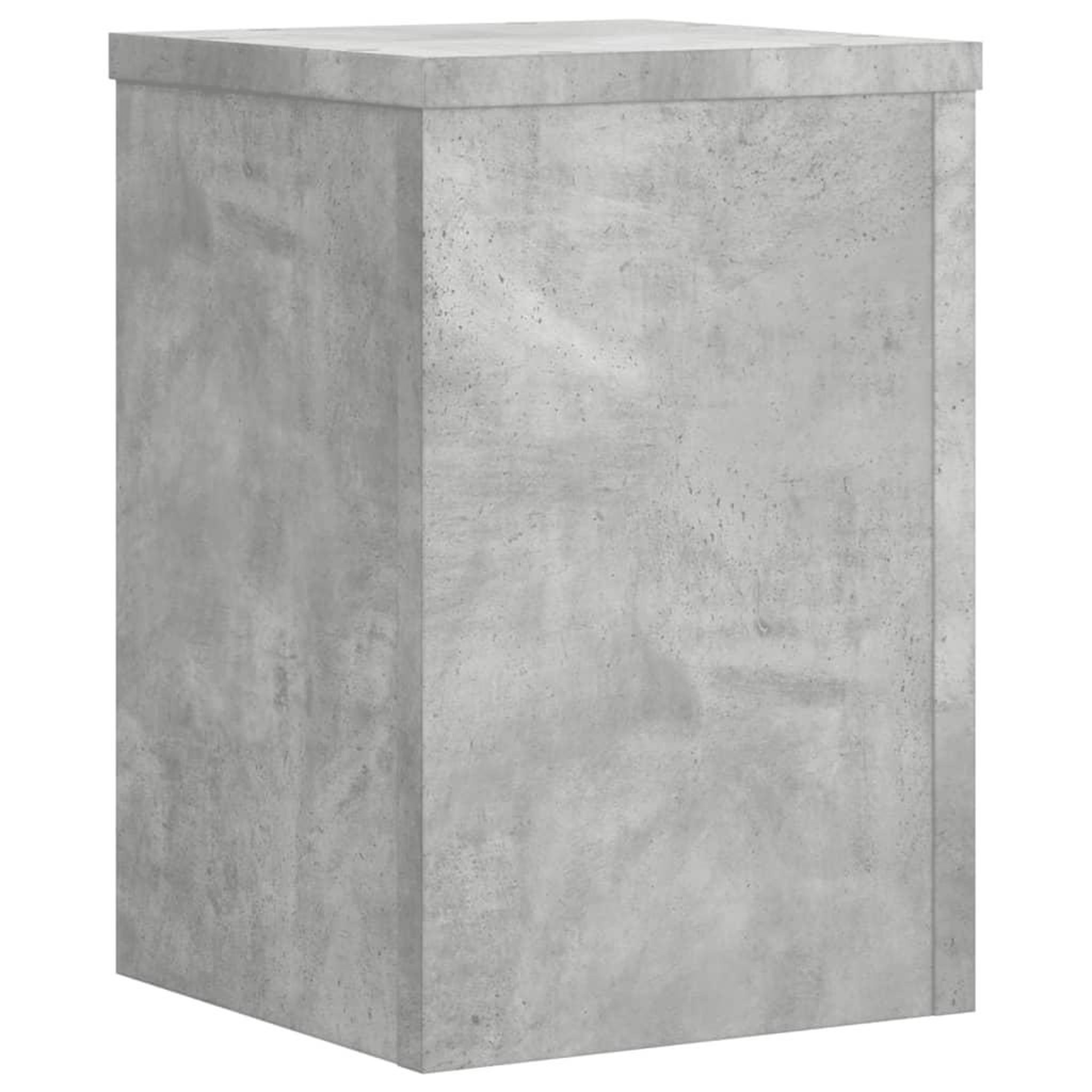 Voir la diapositive 4 : VIDAXL Supports pour plantes 2 pcs gris beton bois d'ingenierie