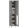 Voir la diapositive 3 : VIDAXL Buffet haut Sonoma gris 34,5x34x180 cm Bois d'ingenierie