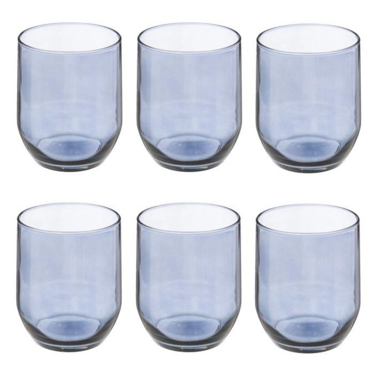 SECRET DE GOURMET Lot de 6 Verres à Eau  Paol'Eau  31cl Bleu