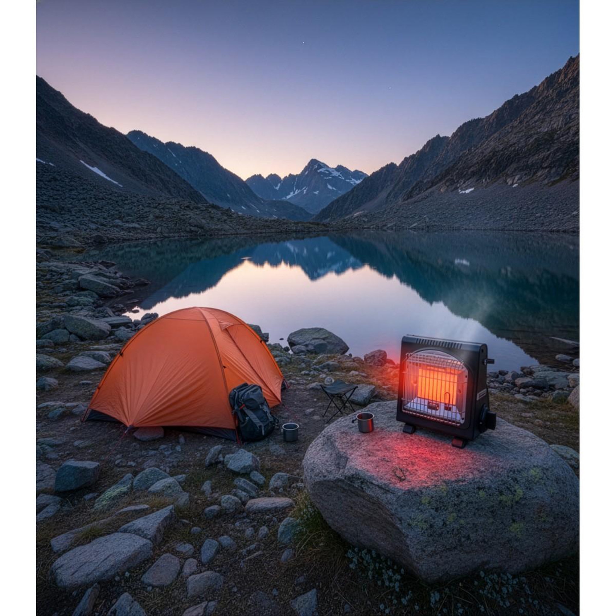 Voir la diapositive 6 : INTEC Chauffage à gaz portable 1700w fuego + 8 cartouches butane en417 piezo hsc ods anti-basculement intec