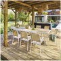 Voir la diapositive 2 : HESPERIDE Table de jardin extensible Piazza en aluminium - 12 Places
