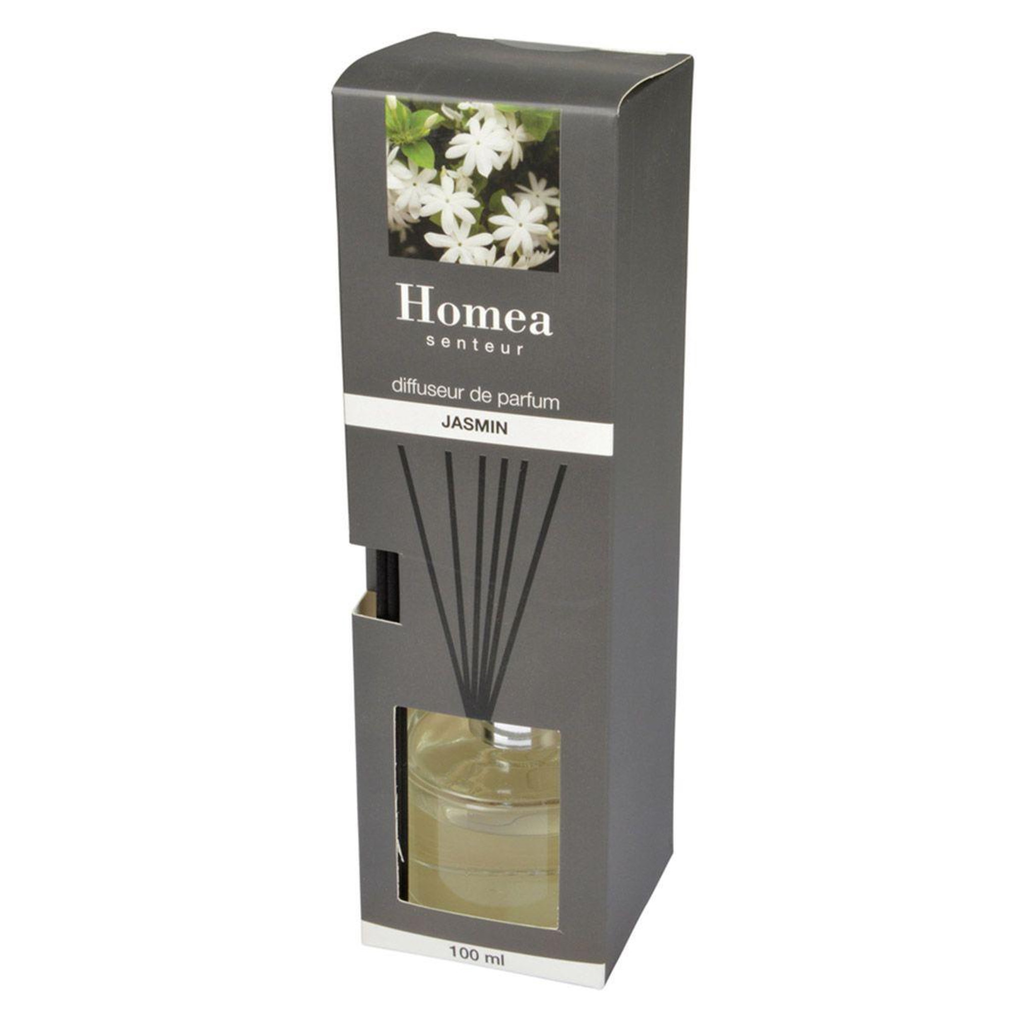 Voir la diapositive 2 : HOMEA Diffuseur de parfum  rond  100ml jasmin