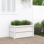 Voir la diapositive 1 : VIDAXL Jardiniere blanc 90x50x50 cm bois de pin massif