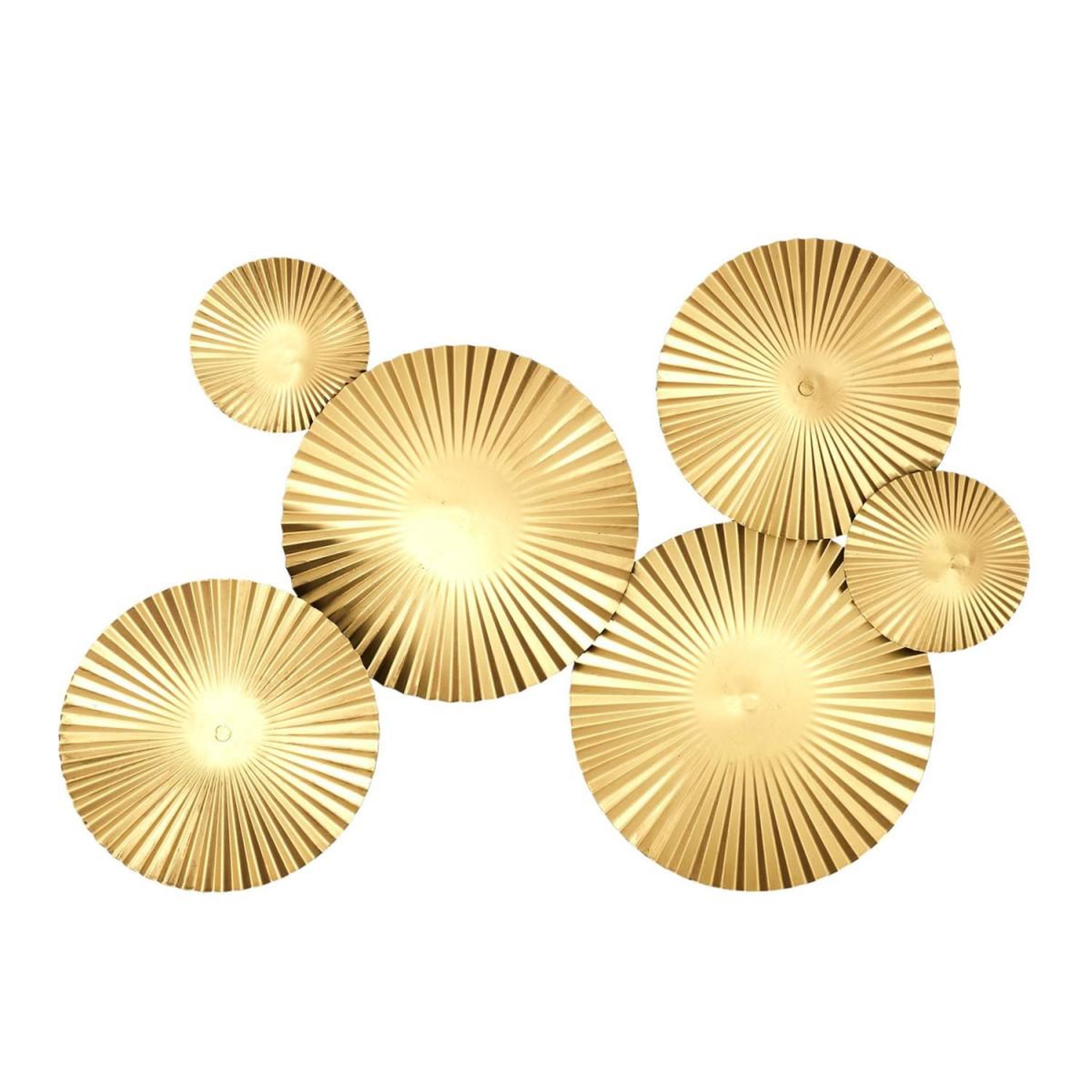 Voir la diapositive 1 : The Home Deco Factory Décoration Murale Design  Cercle  63cm Or