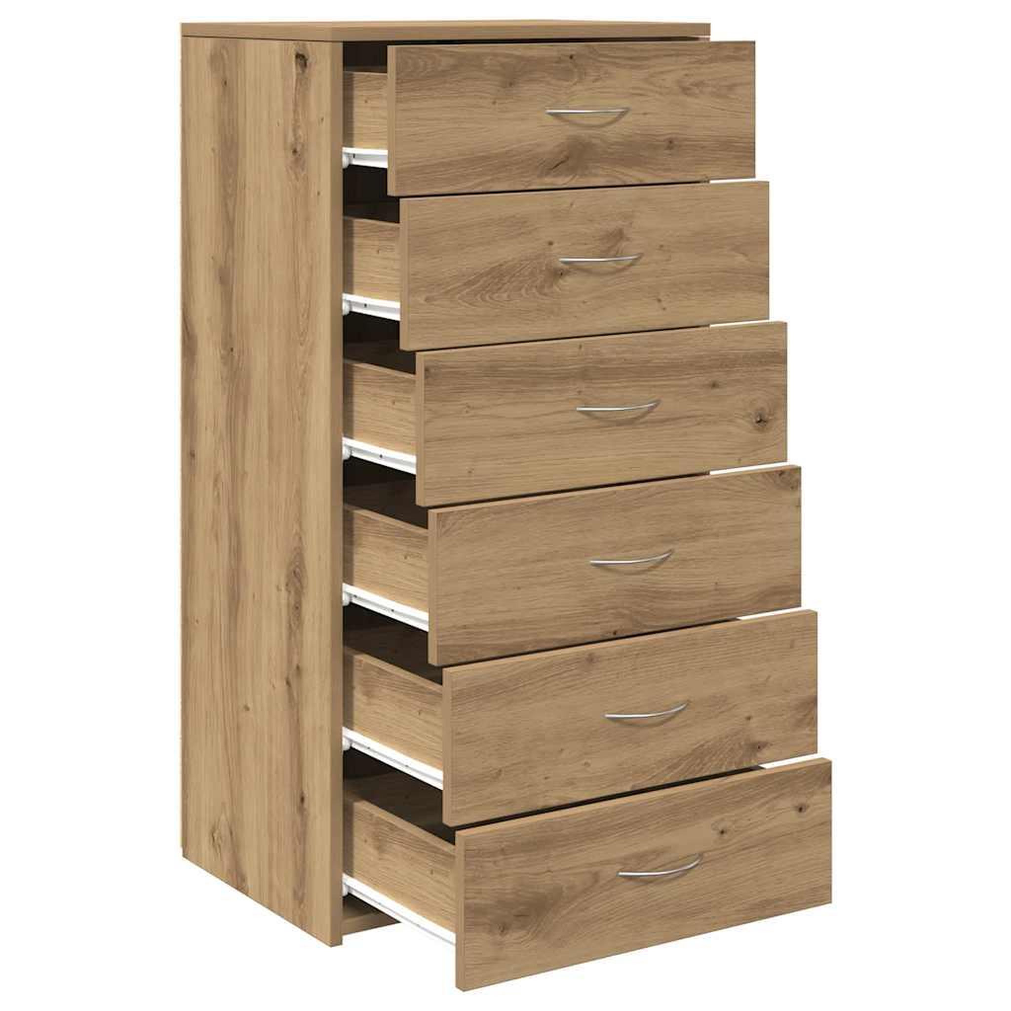 Voir la diapositive 3 : VIDAXL Buffet avec 6 tiroirs chene artisanal bois d'ingenierie