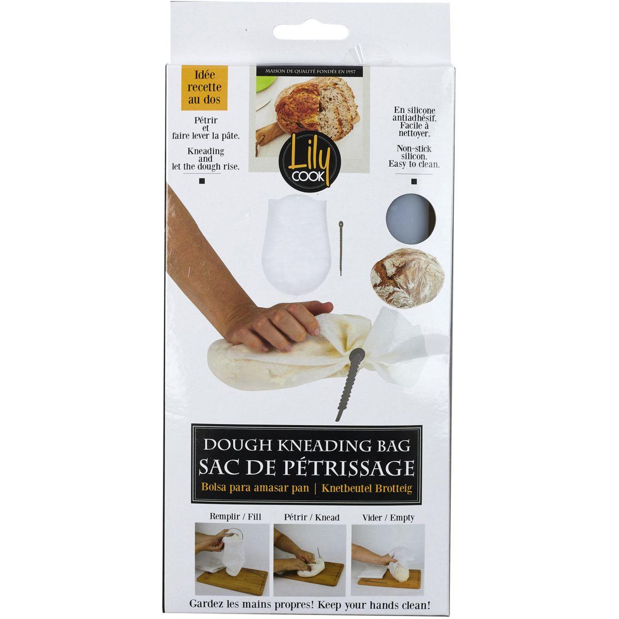 Voir la diapositive 2 : Lily Cook Kit pâtisserie petrissage pain silicone m12