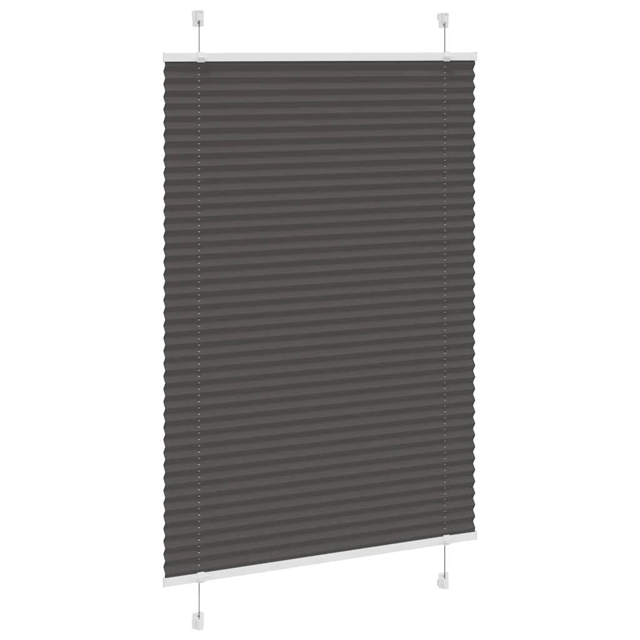 Voir la diapositive 3 : VIDAXL Store plisse noir 100x150 cm largeur du tissu 99,4cm polyester