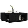Voir la diapositive 4 : VIDAXL Table basse Noir 100x101x40,5 cm Bois massif de pin
