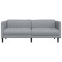 Voir la diapositive 4 : VIDAXL Canape a 3 places gris clair tissu