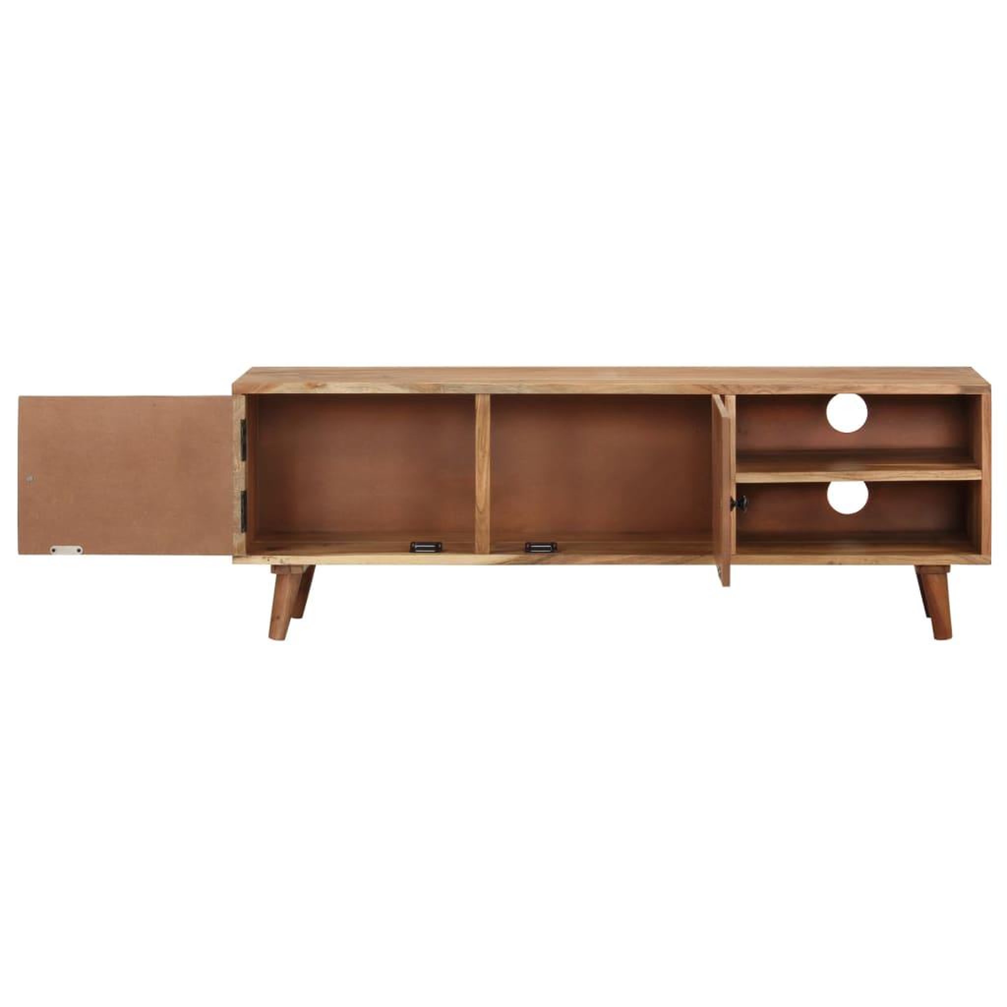 Voir la diapositive 5 : VIDAXL Meuble tv 115x30x39 cm bois d'acacia massif