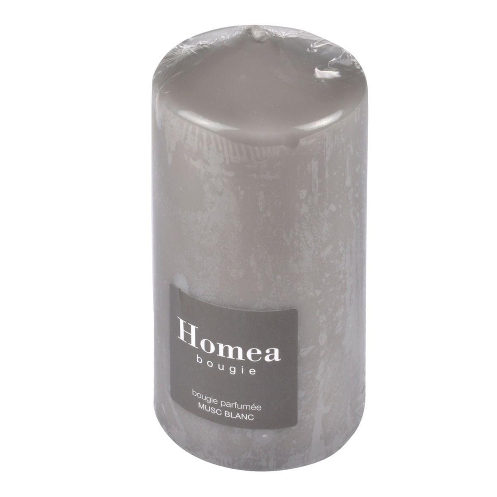 Voir la diapositive 2 : HOMEA Bougie pilier design  essentiel  15cm musc
