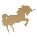 Artemio Silhouette en bois mdf Licorne - 15 cm