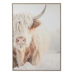 Paris Prix Tableau Imprimé Déco  Tête de Yack  103x143cm Beige